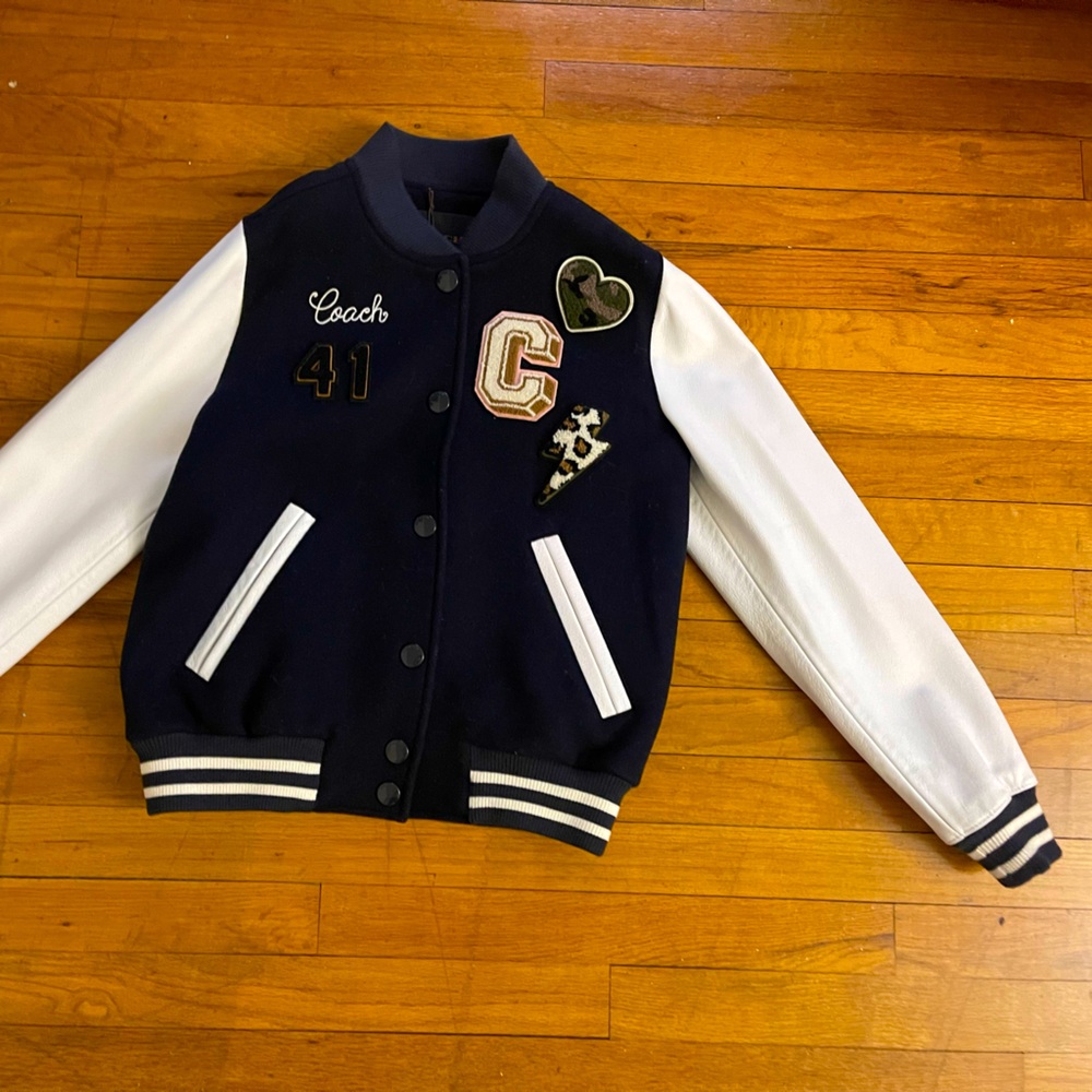 Coach Letterman-Style Leather Jacket